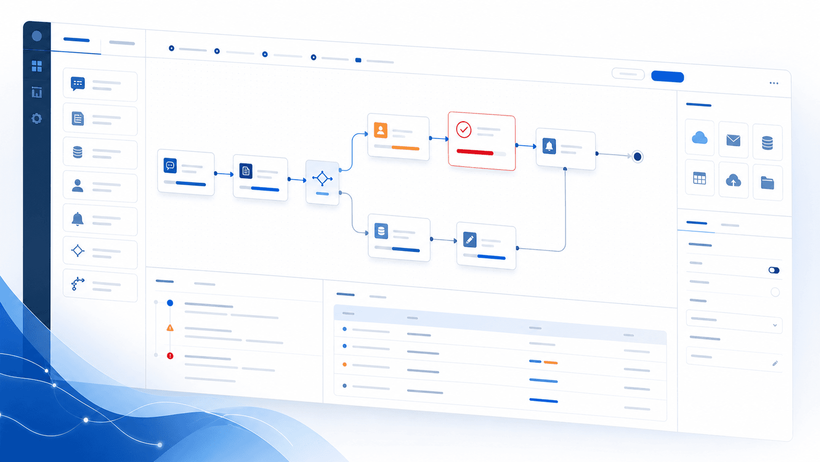 TASKBASEのAIワークフロー画面イメージ